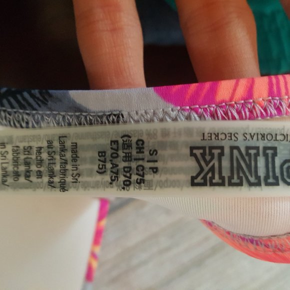 PINK Victoria Secret Floral Bikini top - Picture 2 of 2